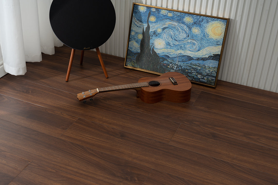 JX805 Diamond Coating Full Birch Multi-layer Core Black Walnut Grain Engineered Flooring