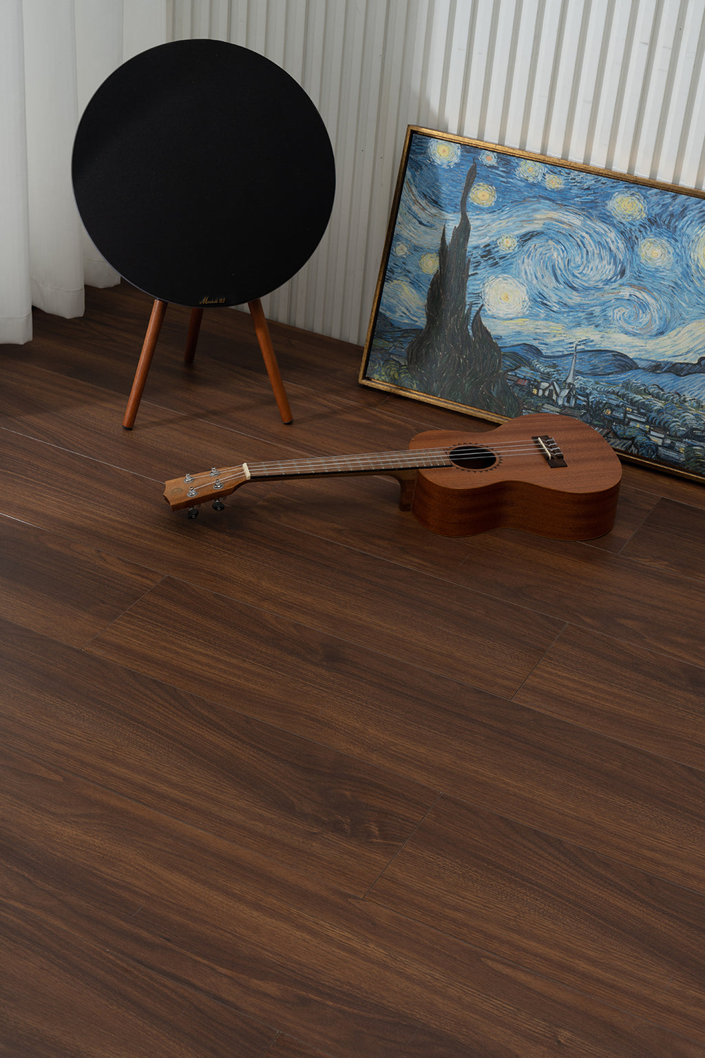 JX805 Diamond Coating Full Birch Multi-layer Core Black Walnut Grain Engineered Flooring
