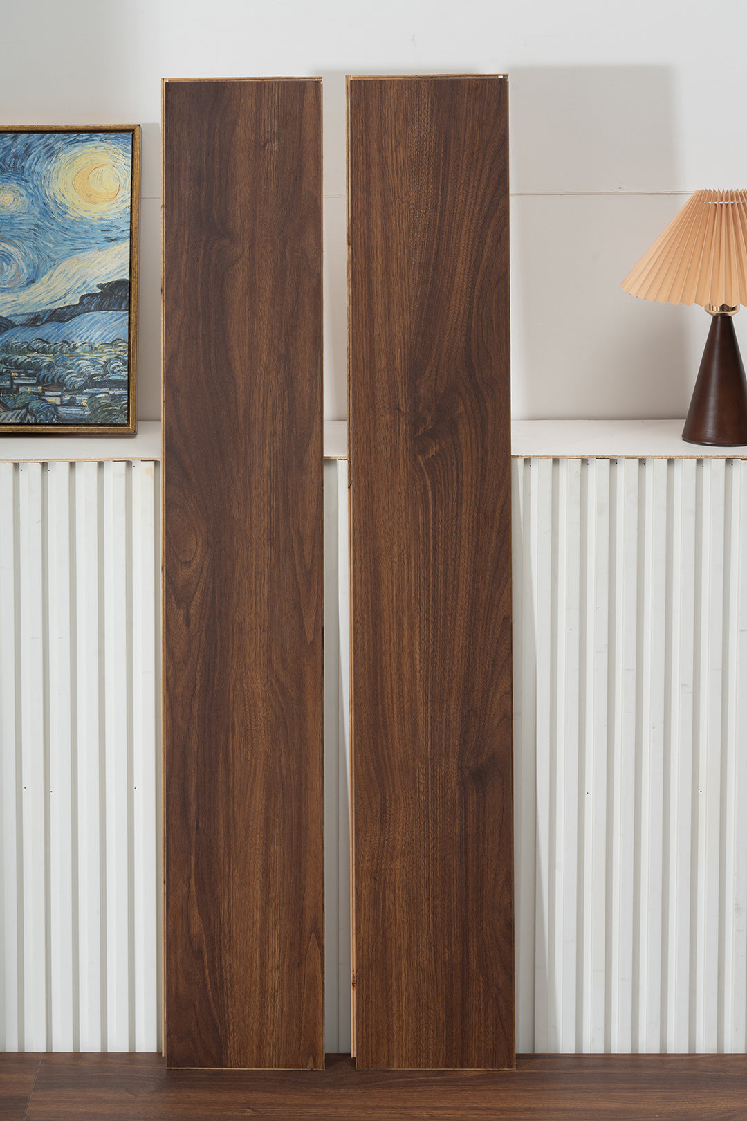 JX805 Diamond Coating Full Birch Multi-layer Core Black Walnut Grain Engineered Flooring