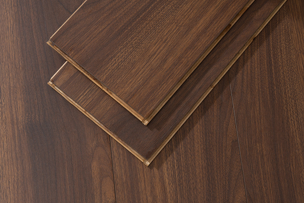 JX805 Diamond Coating Full Birch Multi-layer Core Black Walnut Grain Engineered Flooring