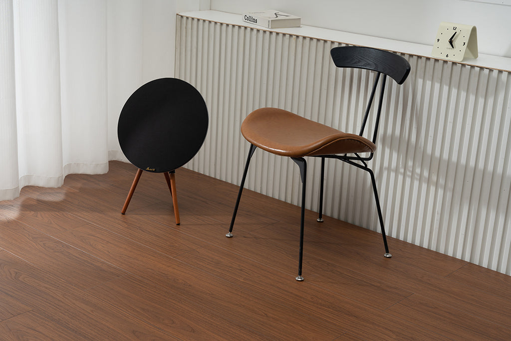 JX8102 Diamond Coating Full Birch Multi-layer Core Black Walnut Grain Engineered Flooring