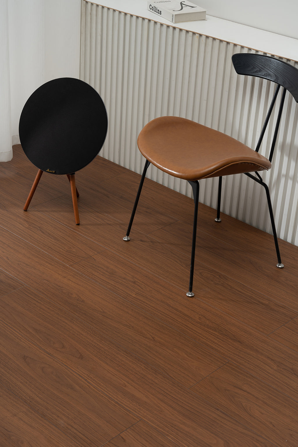 JX8102 Diamond Coating Full Birch Multi-layer Core Black Walnut Grain Engineered Flooring