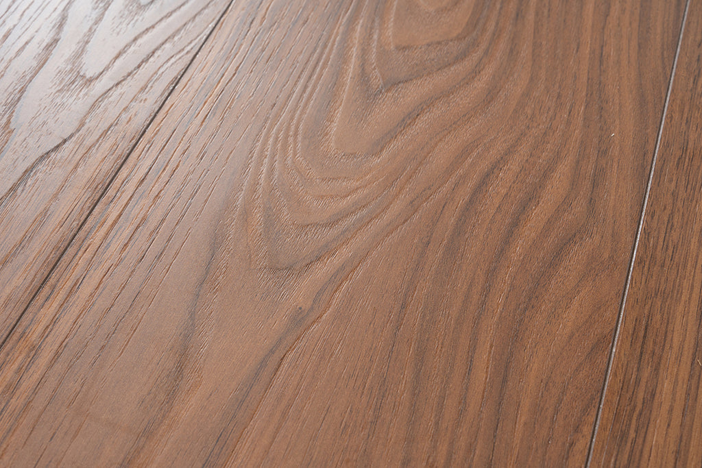 JX8102 Diamond Coating Full Birch Multi-layer Core Black Walnut Grain Engineered Flooring