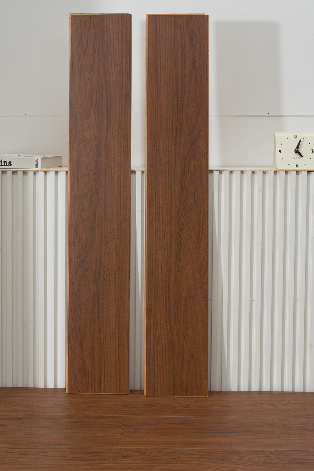 JX8102 Diamond Coating Full Birch Multi-layer Core Black Walnut Grain Engineered Flooring