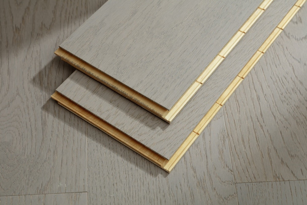 SK 1203 Full Birch Multi-layer Fire-Retardant Substrate Solid Wood Oak Veneer 1.2mm Scratch-resistant Engineered Flooring
