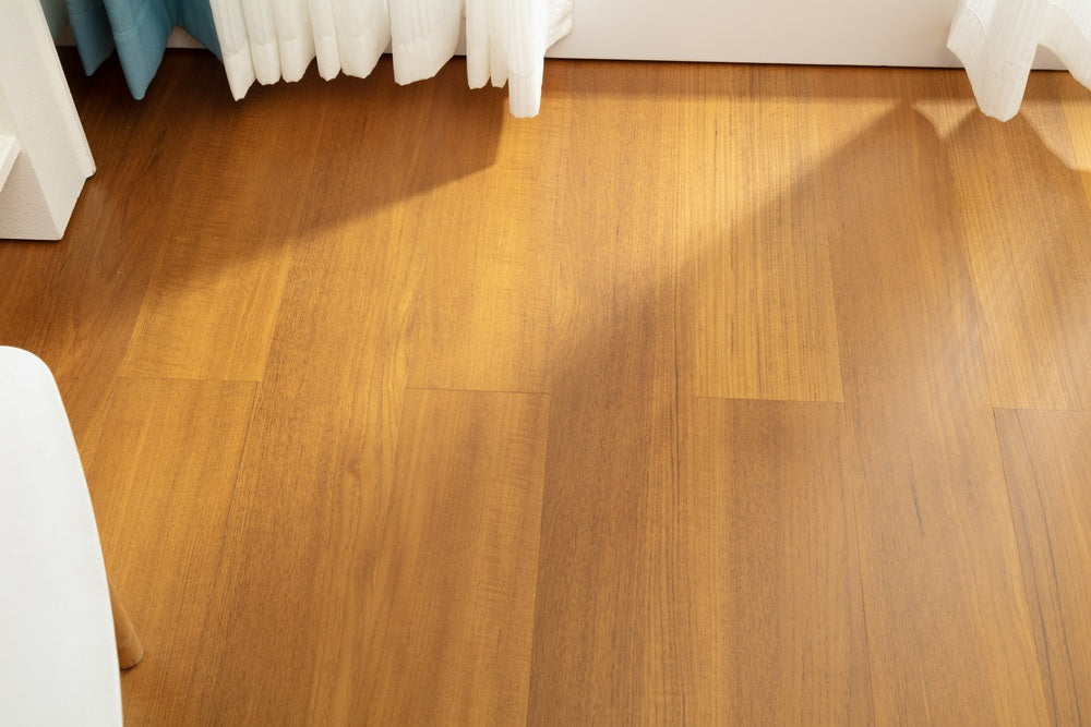 SK 1208 Full Birch Multi-layer Fire-Retardant Substrate Solid Wood Teak Veneer 1.2mm Scratch-resistant Engineered Flooring