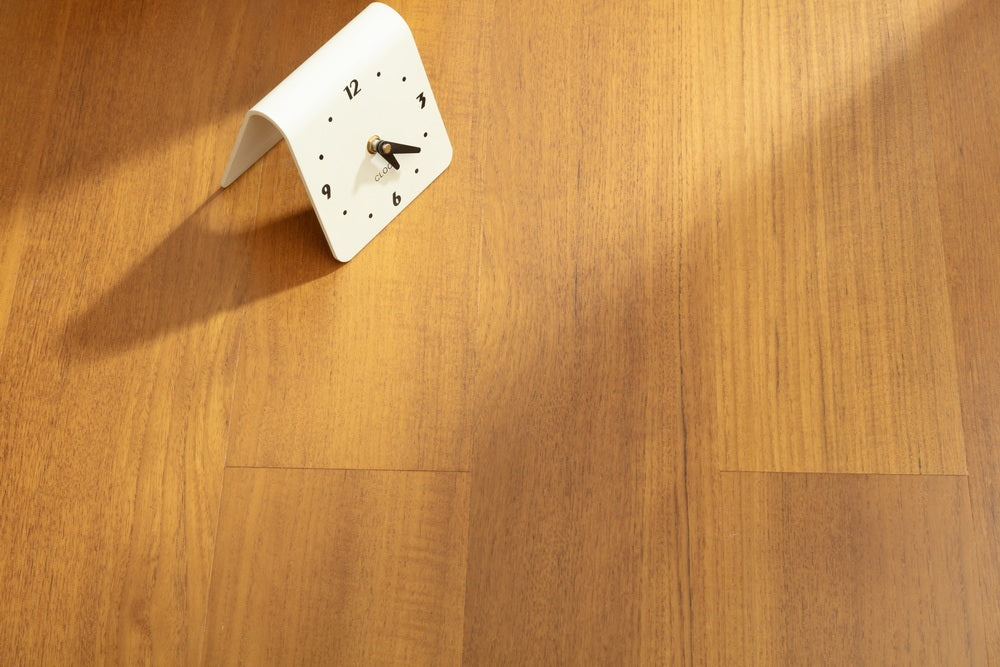 SK 1208 Full Birch Multi-layer Fire-Retardant Substrate Solid Wood Teak Veneer 1.2mm Scratch-resistant Engineered Flooring