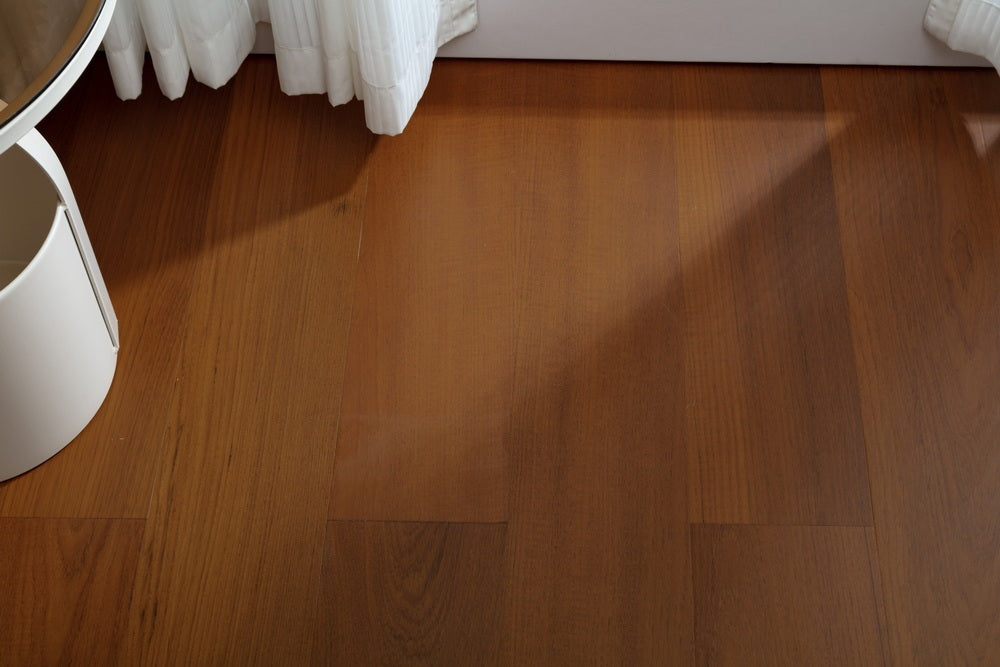 SK 1209 Full Birch Multi-layer Fire-Retardant Substrate Solid Wood Teak Veneer 1.2mm Scratch-resistant Engineered Flooring