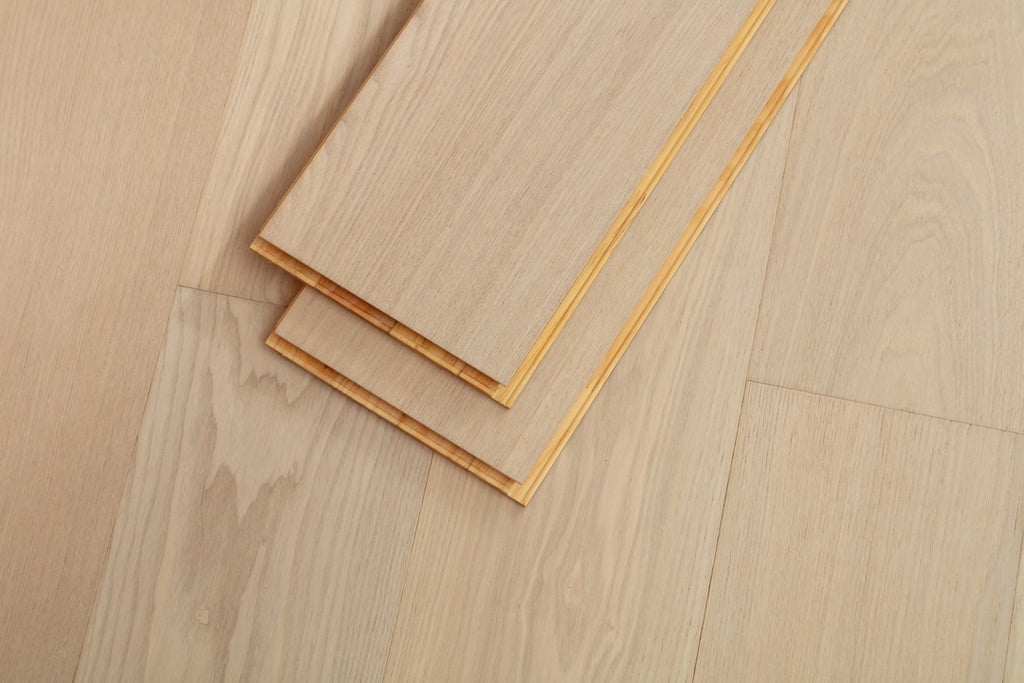 SK 1210 Full Birch Multi-layer Fire-Retardant Substrate Solid Wood European Oak Veneer 1.2mm Scratch-resistant  Engineered Flooring