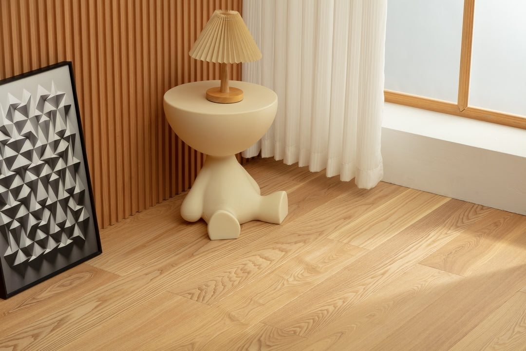 SK 1213 Full Birch Multi-layer Fire-Retardant Substrate Solid Wood European Oak Veneer 1.2 mm  Scratch-resistant  Engineered Flooring