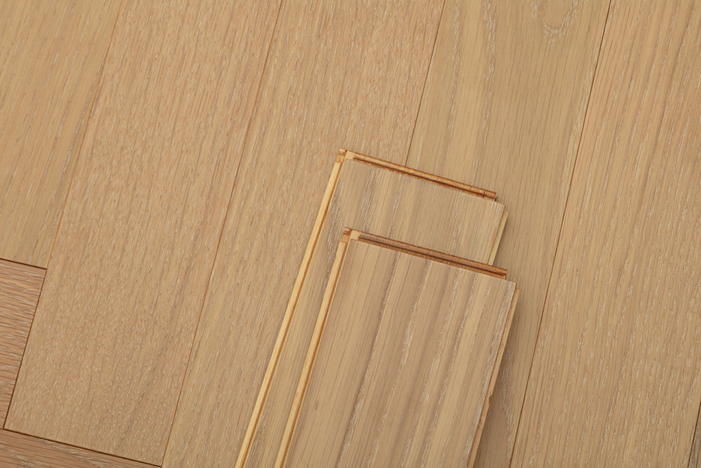 9206 Herringbone Art Parquet  Full Birch Multi-layer Core Solid Wood Oak Veneer Brushed Engineered Flooring