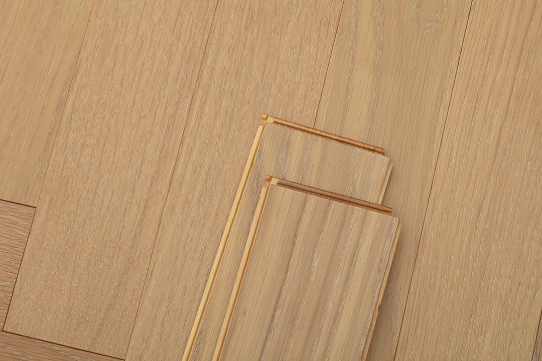 9206 Herringbone Art Parquet  Full Birch Multi-layer Core Solid Wood Oak Veneer Brushed Engineered Flooring