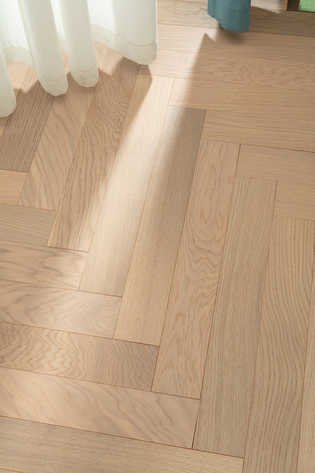 9207 Herringbone Art Parquet  Full Birch Multi-layer Core Solid Wood Oak Veneer Brushed Engineered Flooring