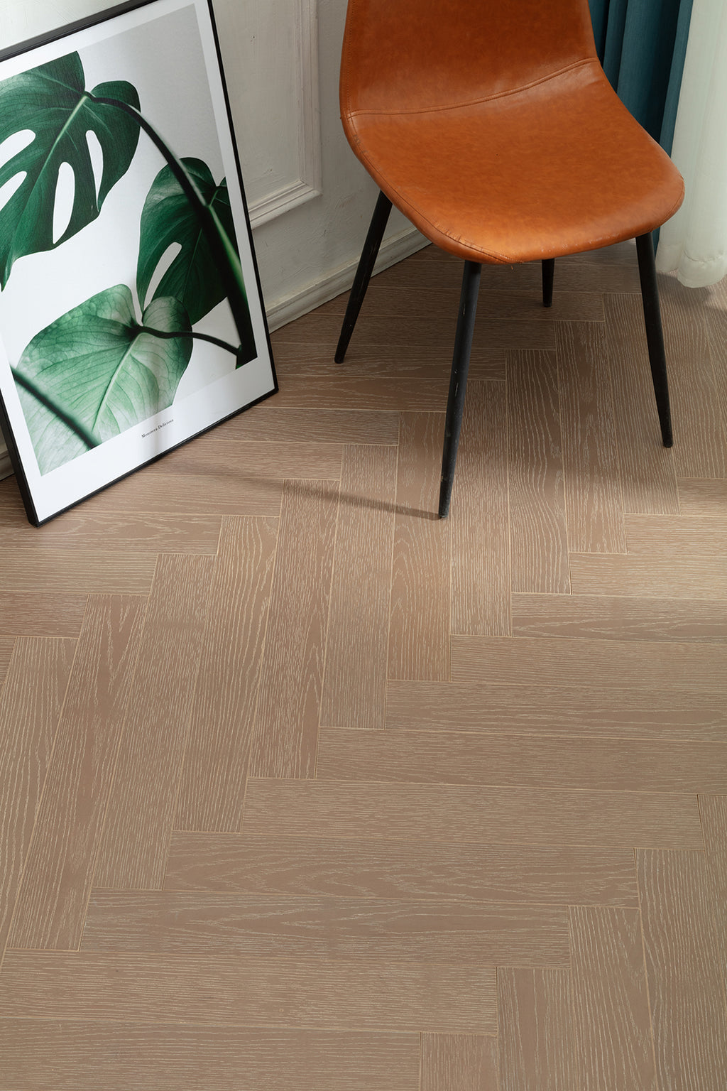 9211 Herringbone Art Parquet  Full Birch Multi-layer Core Solid Wood Oak Veneer Brushed Engineered Flooring