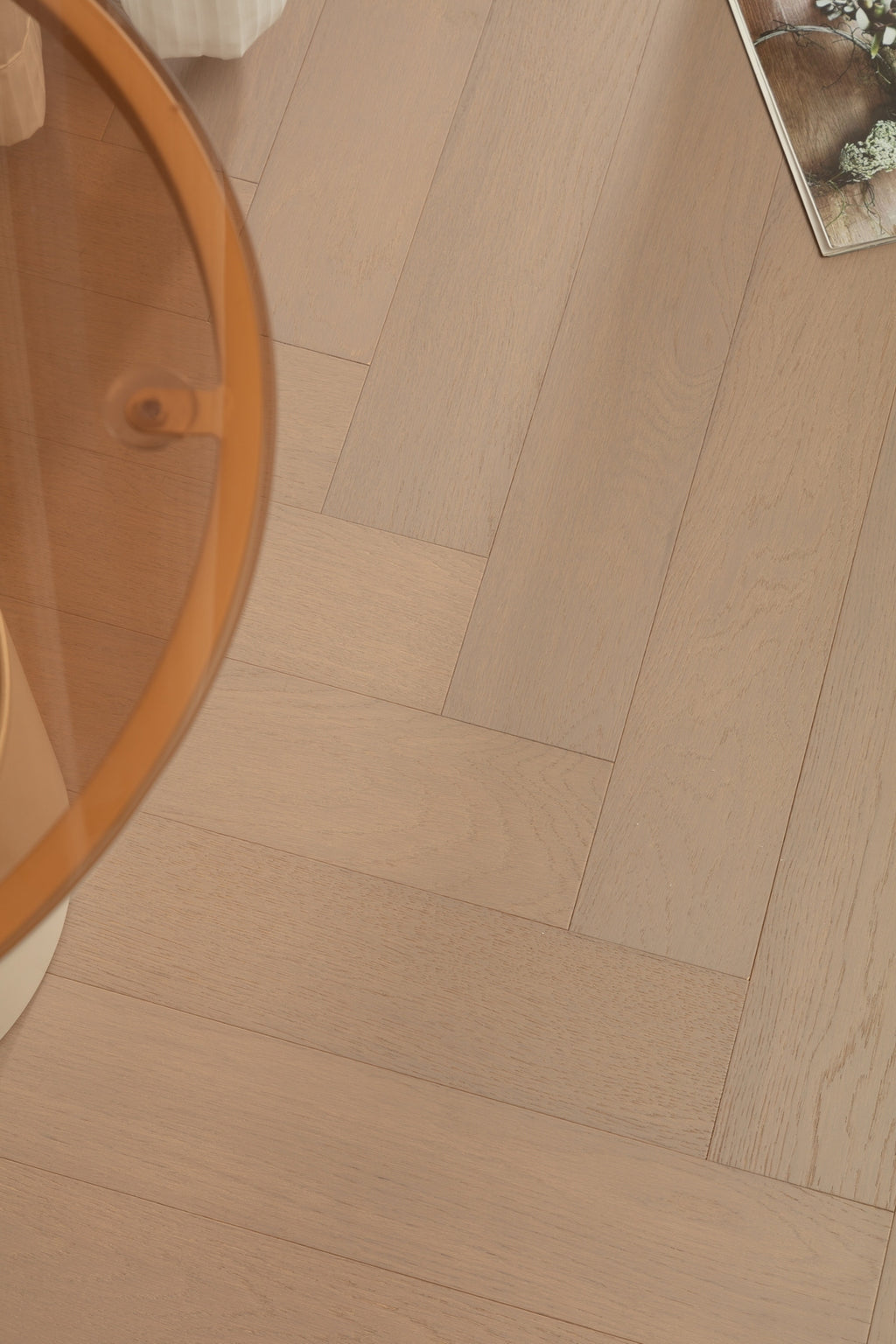 9231 Herringbone Art Parquet Full Birch Multi-layer Core Solid Wood Oak Veneer Engineered Flooring