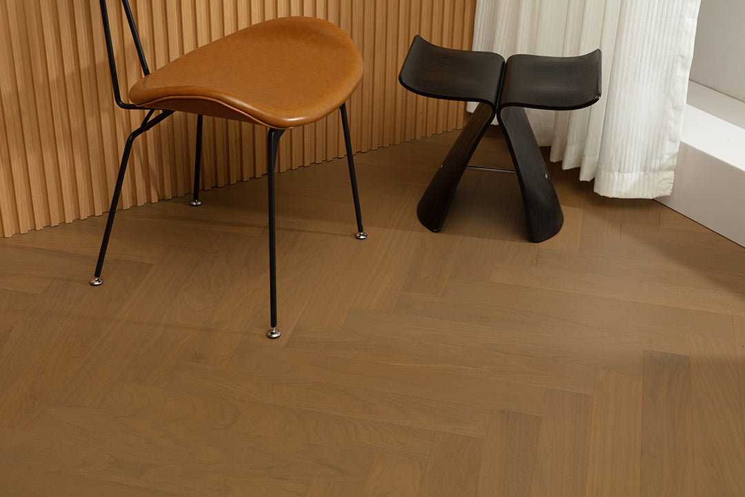 9235 Herringbone Art Parquet Full Birch Multi-layer Core Solid Wood Oak Veneer Engineered Flooring