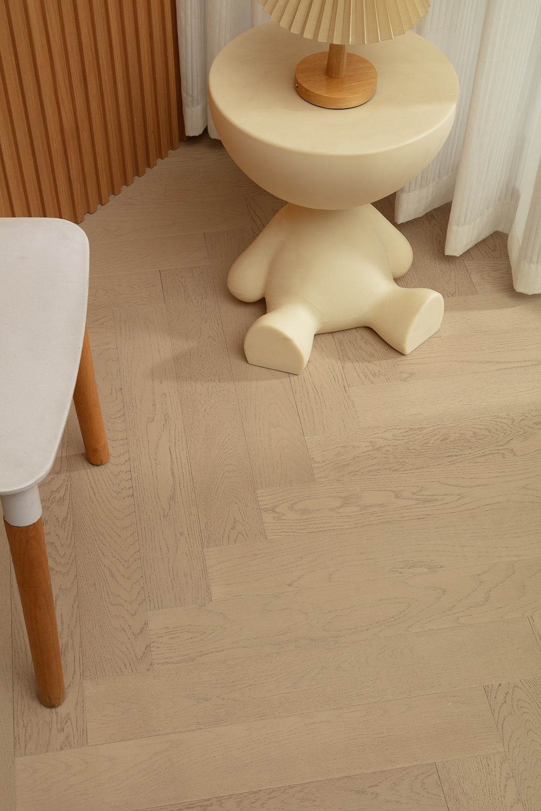 9236 Herringbone Art Parquet Full Birch Multi-layer Core Solid Wood Oak Veneer Engineered Flooring