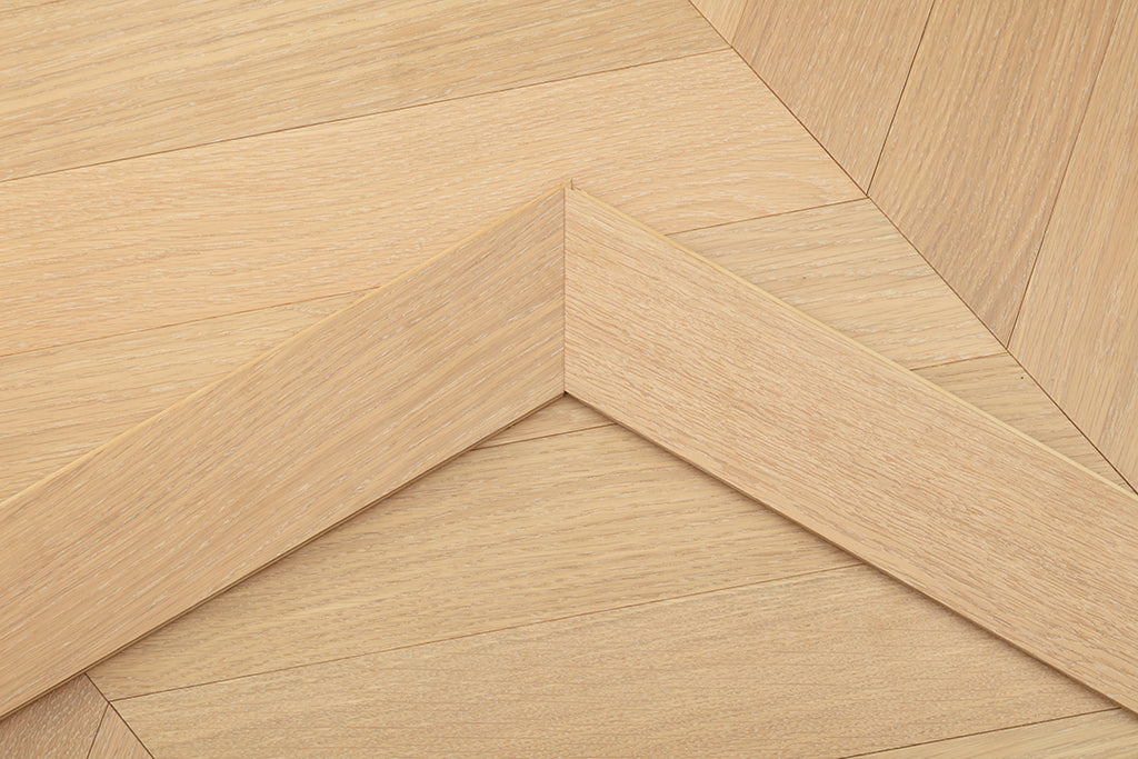 9506 Chevron Art Parquet Full Birch Multi-layer Core Solid Wood Oak Veneer Engineered Flooring