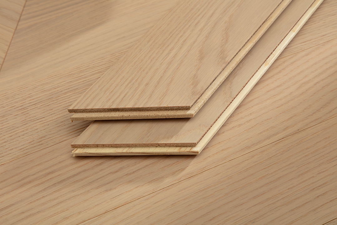 9507 Chevron Art Parquet Full Birch Multi-layer Core Solid Wood Oak Veneer Engineered Flooring