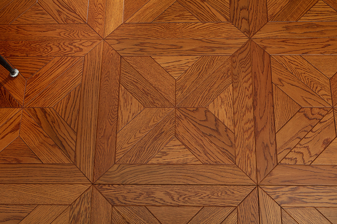 9106 Classic Oak Geometric Parquet Timeless Luxury Versailles-Style Wood Flooring | Marquetry Art Parquet Series