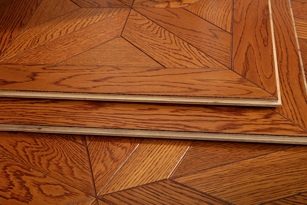 9106 Classic Oak Geometric Parquet Timeless Luxury Versailles-Style Wood Flooring | Marquetry Art Parquet Series