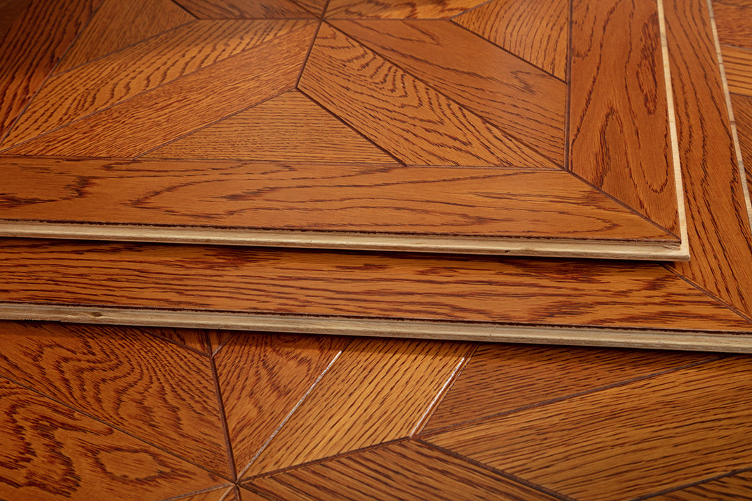9106 Classic Oak Geometric Parquet Timeless Luxury Versailles-Style Wood Flooring | Marquetry Art Parquet Series