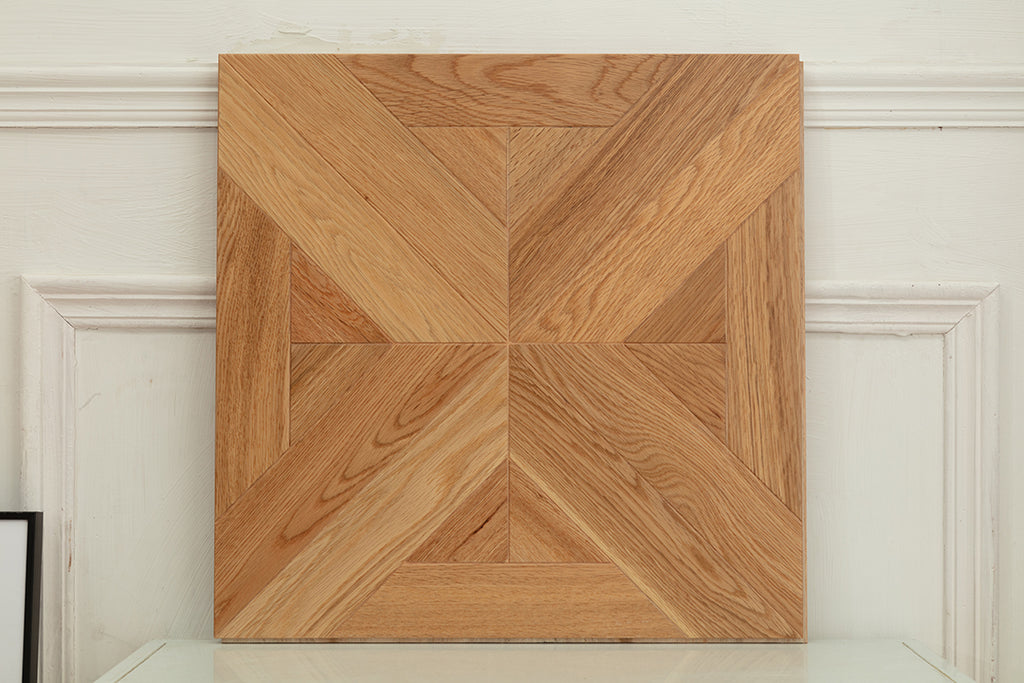 9151 Natural Light Oak Star Geometric Parquet Scandi Organic Modern Art Wood Flooring | Marquetry Art Parquet Series