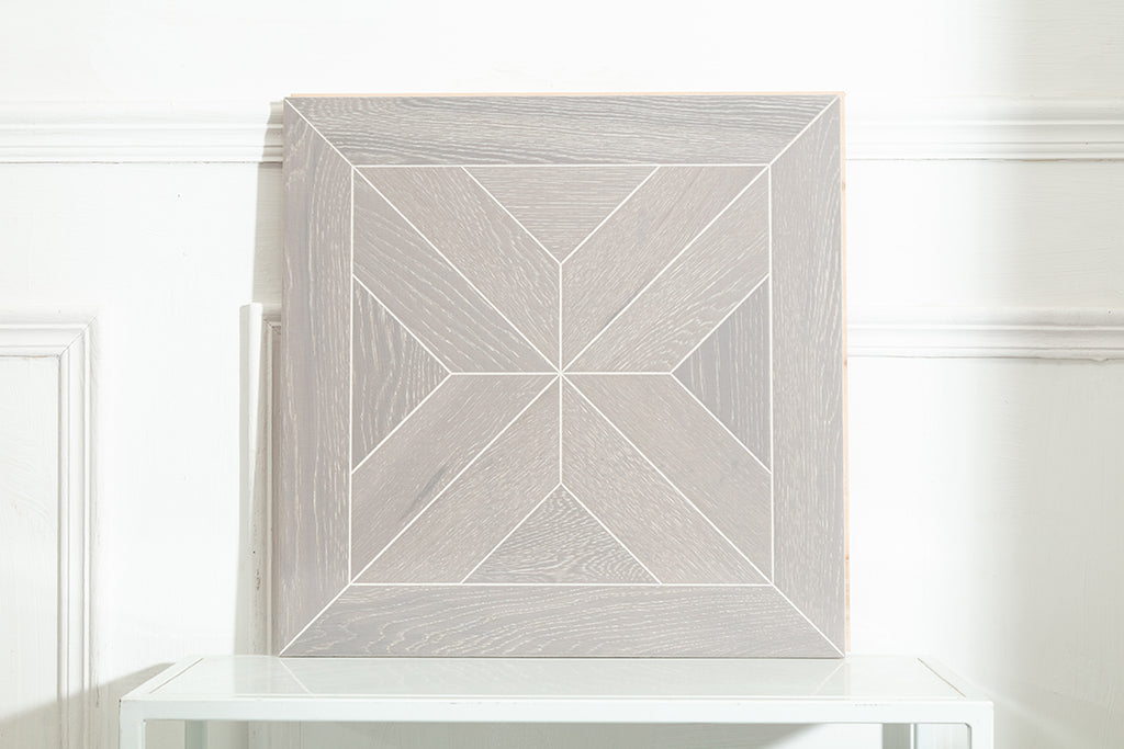 9157 Oak Star‑Burst Geometric Parquet Flooring | Hand‑PU Finish Marquetry Art Parquet Series