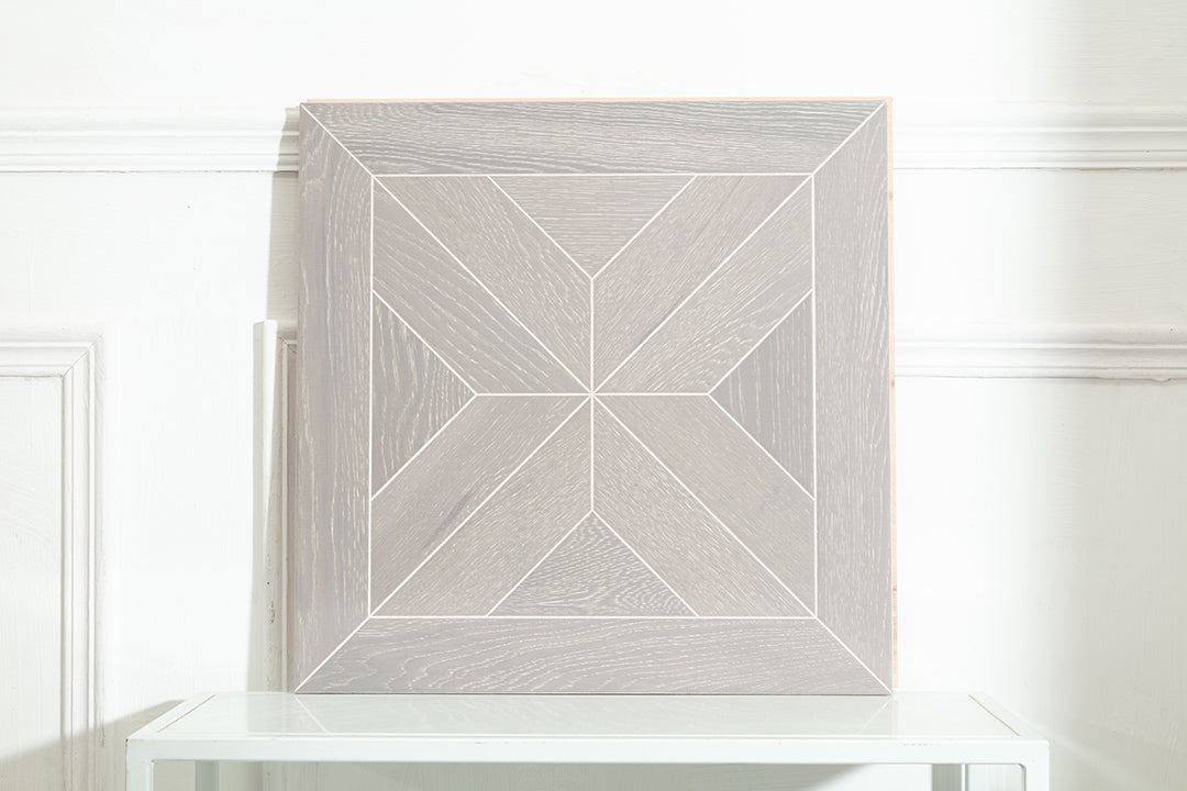 9157 Oak Star‑Burst Geometric Parquet Flooring | Hand‑PU Finish Marquetry Art Parquet Series