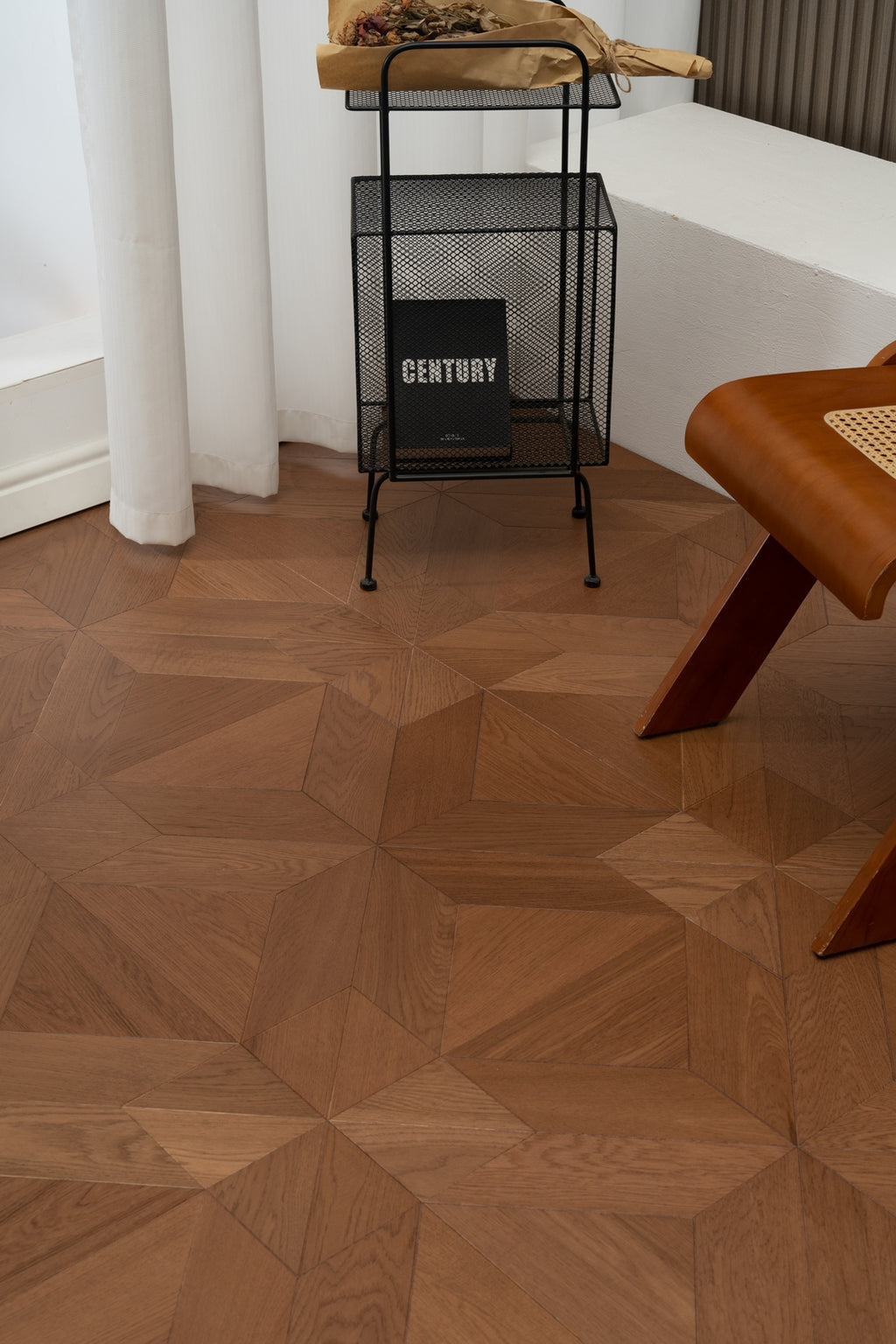 9192 X‑Star Oak Parquet Flooring | Hand‑PU Finish Marquetry Art Parquet Series