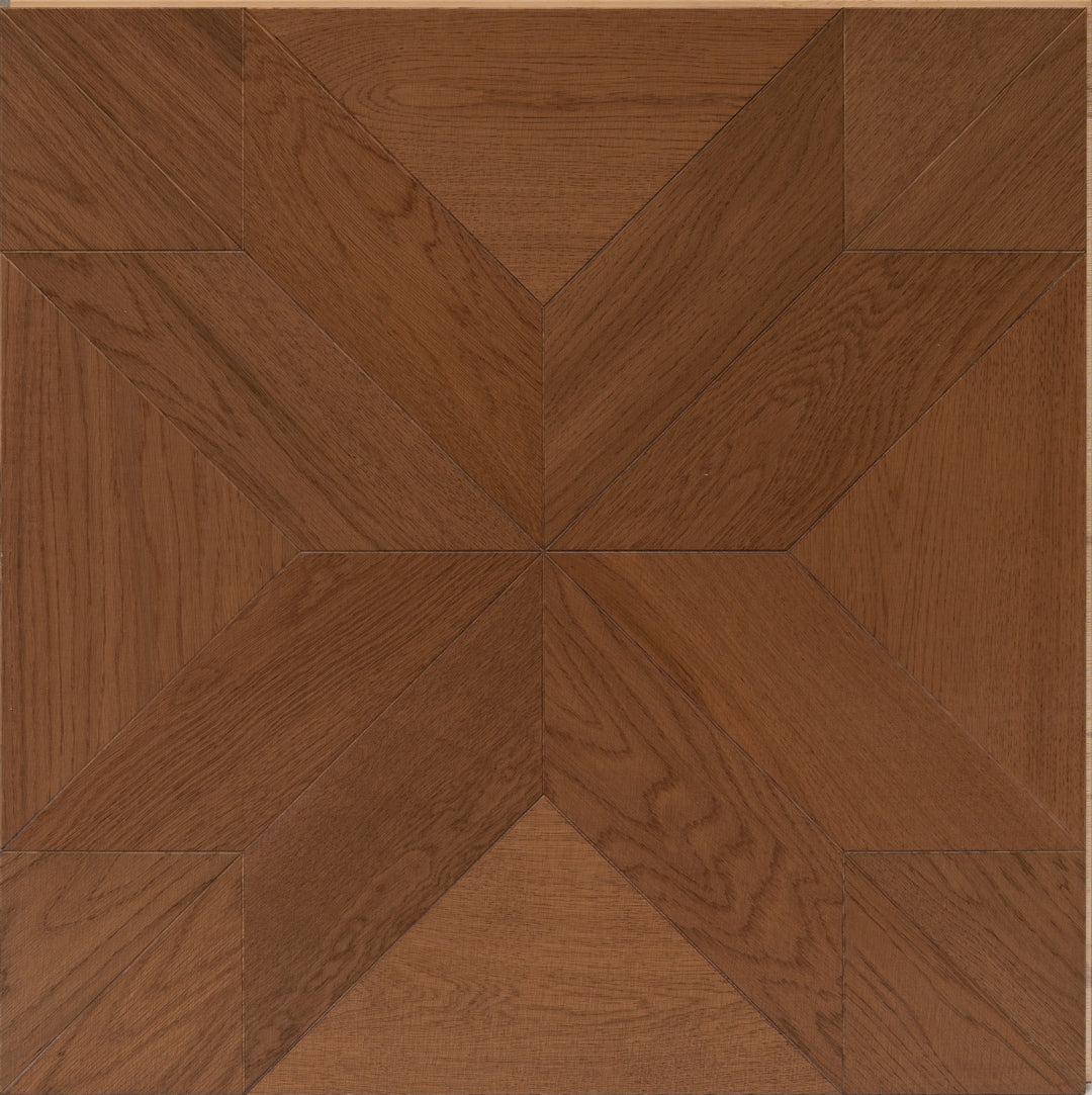 9192 X‑Star Oak Parquet Flooring | Hand‑PU Finish Marquetry Art Parquet Series
