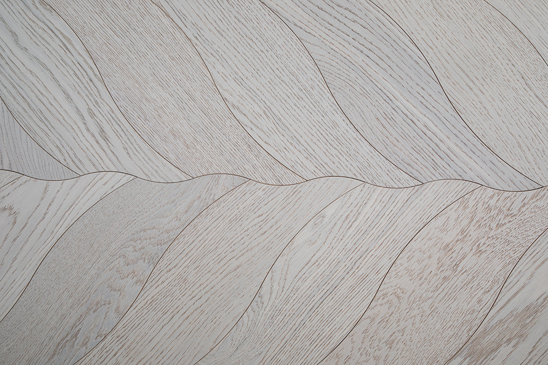 YXPX04 Petal Contour Art Parquet Full Birch Multi-layer Core Solid Wood Oak Veneer Flush Joint Engineered Flooring