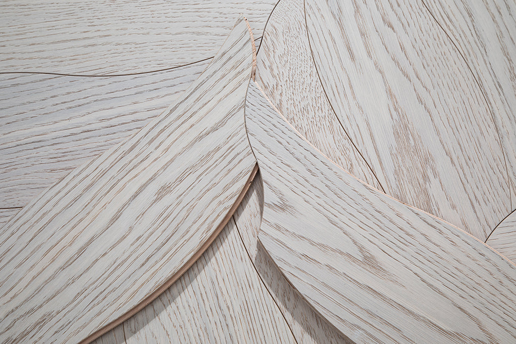 YXPX04 Petal Contour Art Parquet Full Birch Multi-layer Core Solid Wood Oak Veneer Flush Joint Engineered Flooring