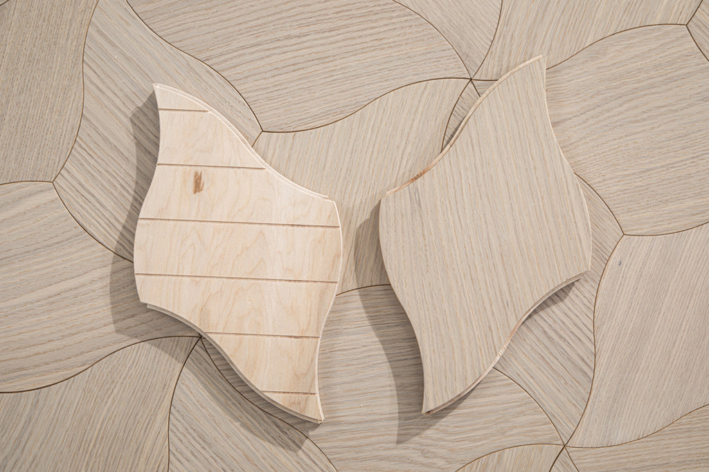 YXPX609 Creamy White Oak Lily Petal Soft Flowing Organic Parquet Flooring | Lily Series
