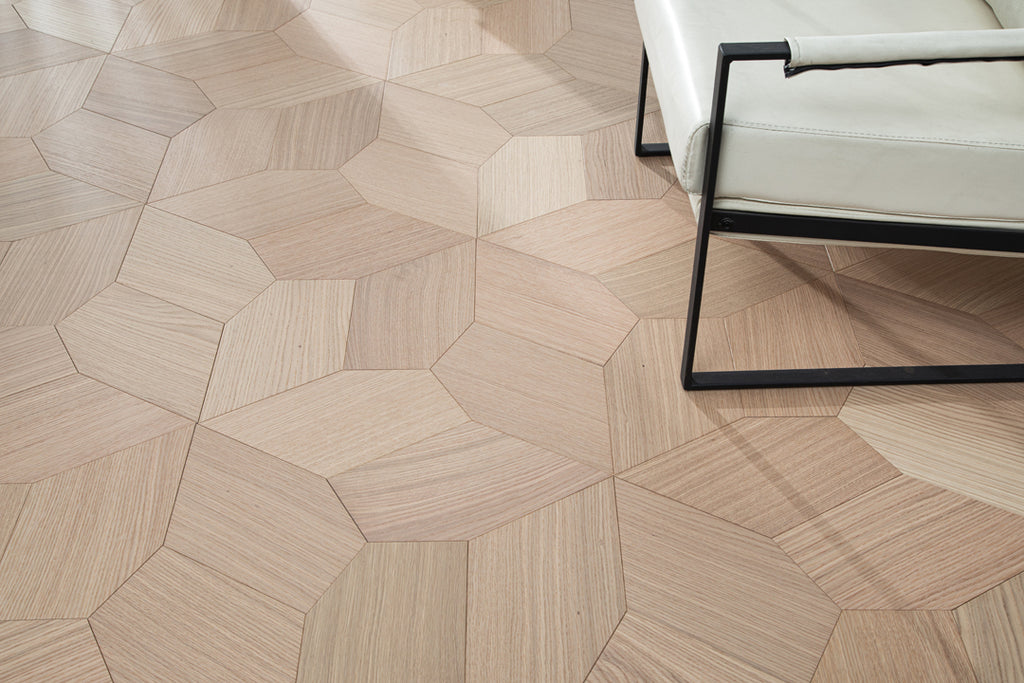 YXPX616 Oak Irregular Polygon Mosaic Artistic Parquet Flooring | Fragmented Jade Series