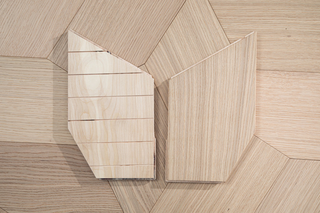 YXPX616 Oak Irregular Polygon Mosaic Artistic Parquet Flooring | Fragmented Jade Series
