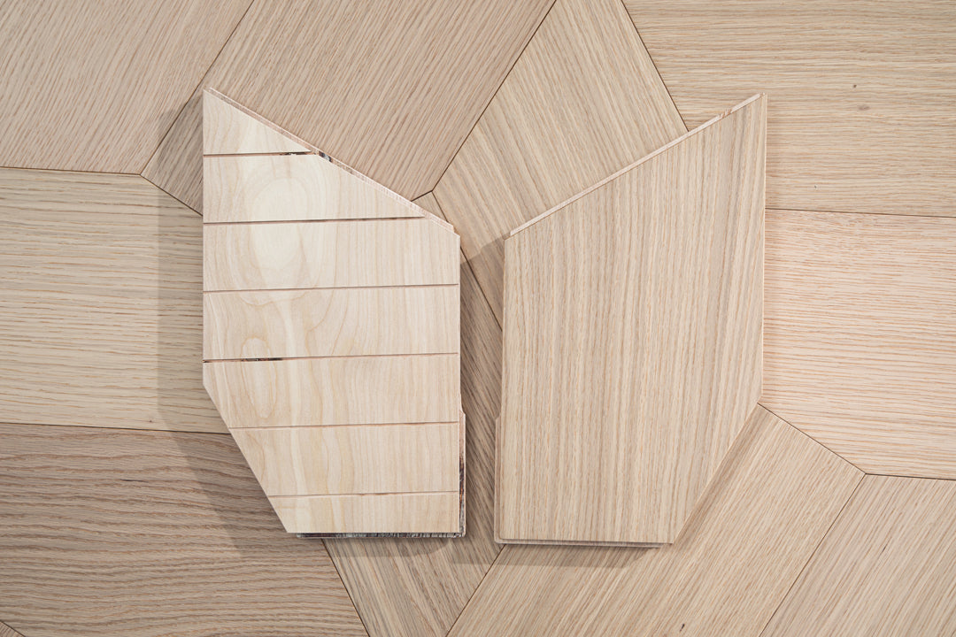 YXPX616 Oak Irregular Polygon Mosaic Artistic Parquet Flooring | Fragmented Jade Series