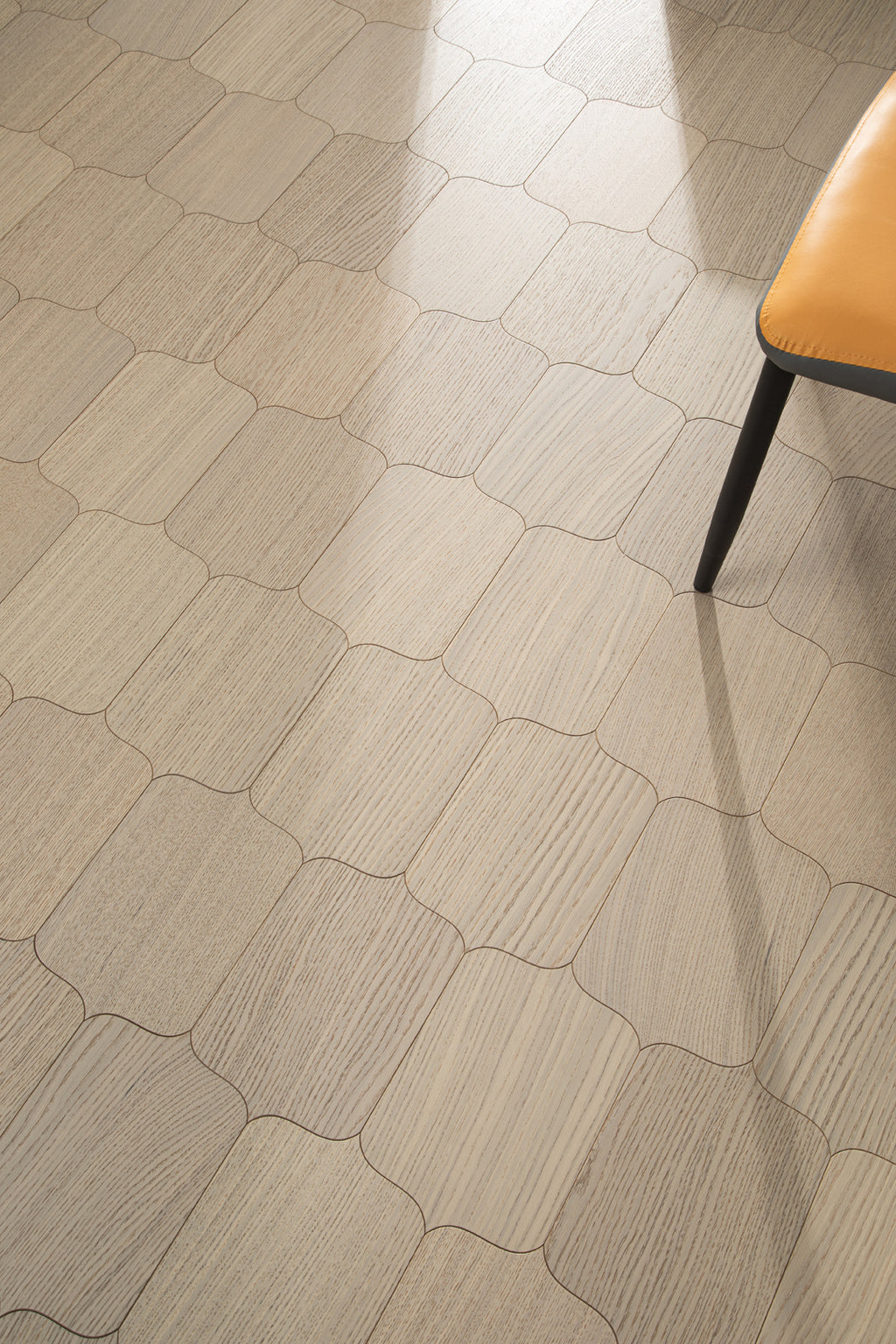 YXPX623 Creamy White Oak Cartouche Soft Timeless Parquet Flooring | Shield Series