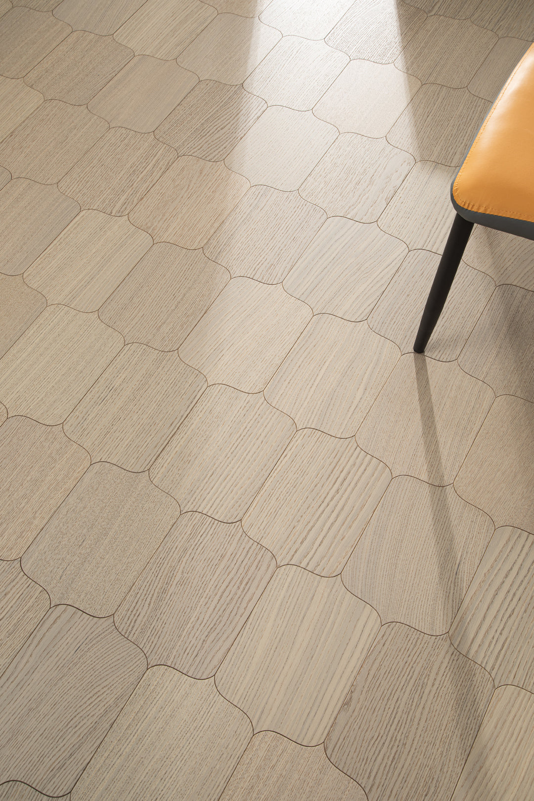 YXPX623 Creamy White Oak Cartouche Soft Timeless Parquet Flooring | Shield Series