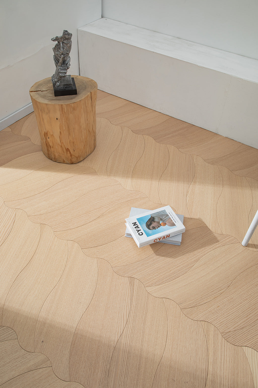 YXPX630 Oak Soft Ripple Flowing Parquet Flooring | Wave Series