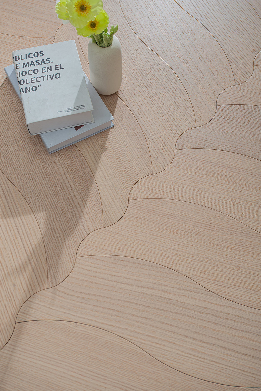 YXPX631 Oak Soft Ripple Flowing Parquet Flooring | Wave Series
