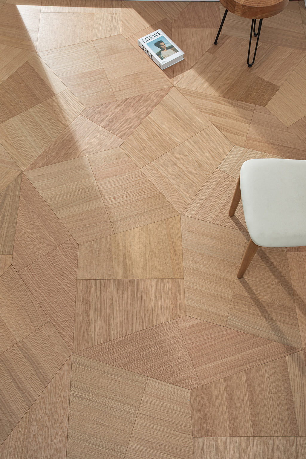 YXPX635  Oak Modular Geometric Puzzle Contemporary Parquet Flooring | Tangram Series