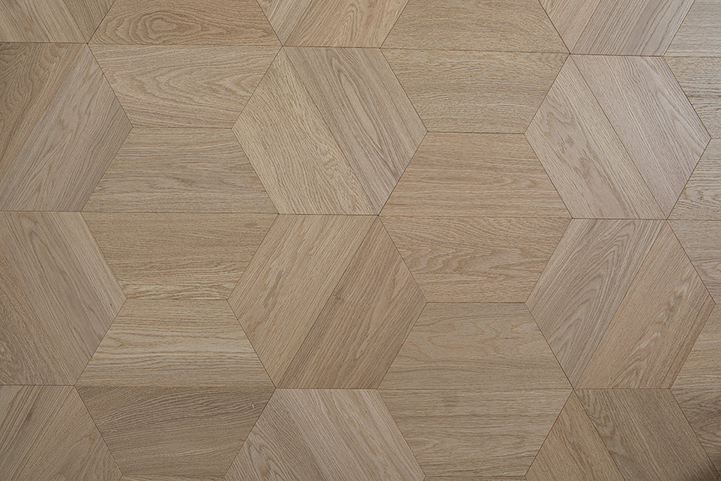 YXPX652  Oak Faceted Diamond-Cut Modern Geometric Parquet Flooring | Diamond Series