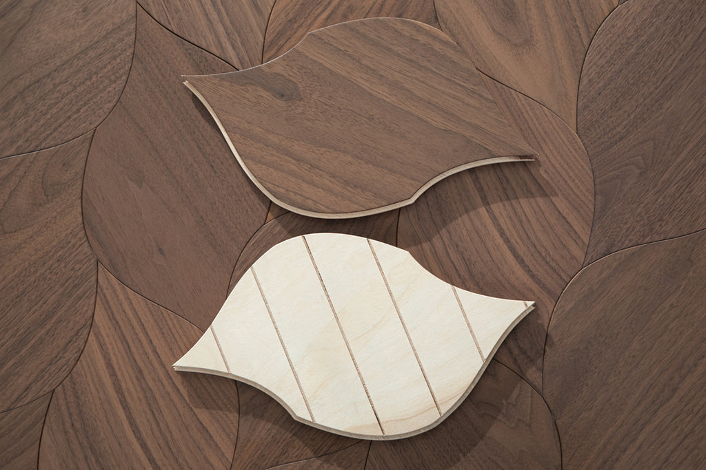 YXPH119  Black Walnut Braided Curved Parquet Flooring | Braid Motif Series