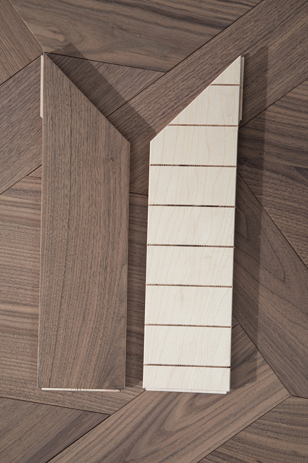 YXPH120 Black Walnut Knot-Weave Pattern Parquet Flooring | Chinese Knot Series