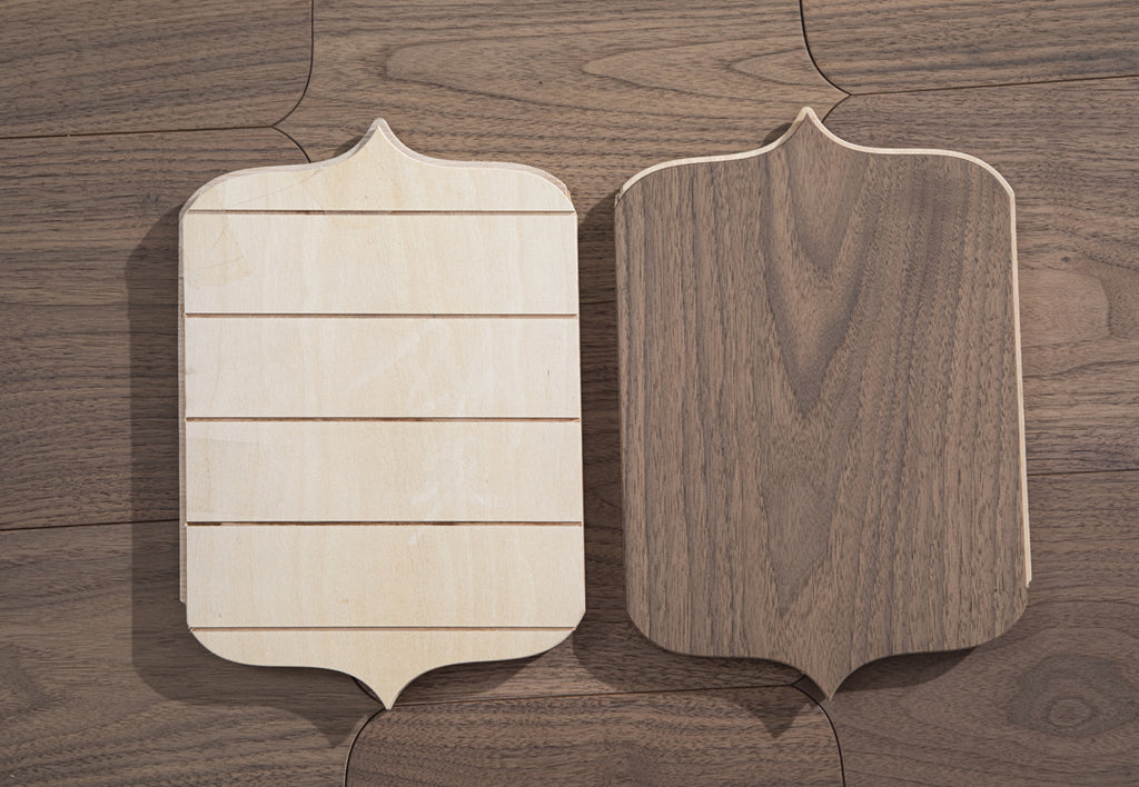 YXPH122 Black Walnut Decorative Cartouche Parquet Flooring | Shield Series