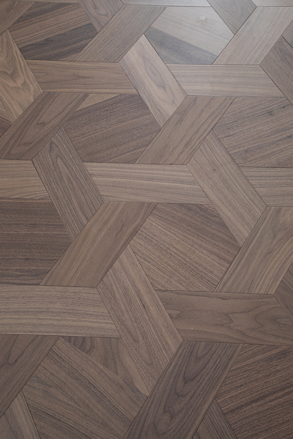 YXPH125 Black Walnut Hexagonal Woven Parquet Flooring | Honeycomb Motif Series