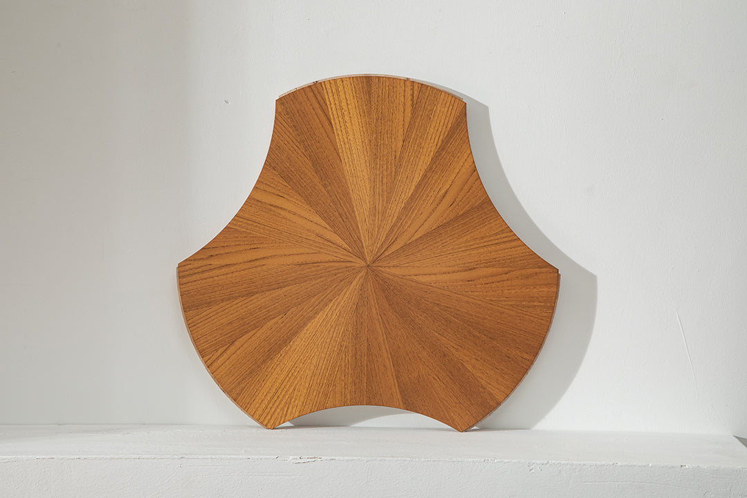 YXPY501 Teak Sunburst Radial Pattern Parquet Flooring | Lotus Leaf Series