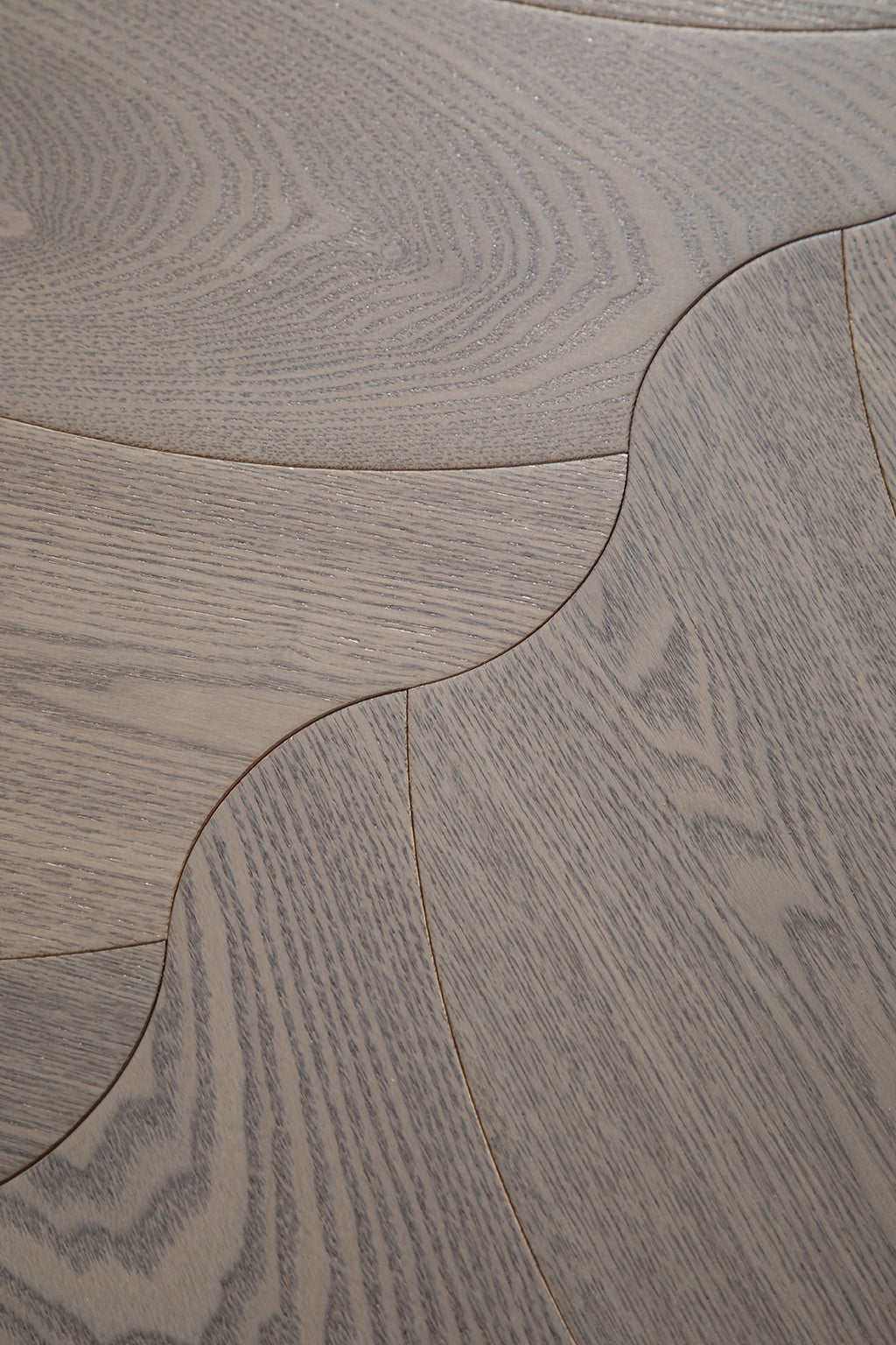 YXPS207 European Oak Soft Ripple Flowing Parquet Flooring | Wave Series