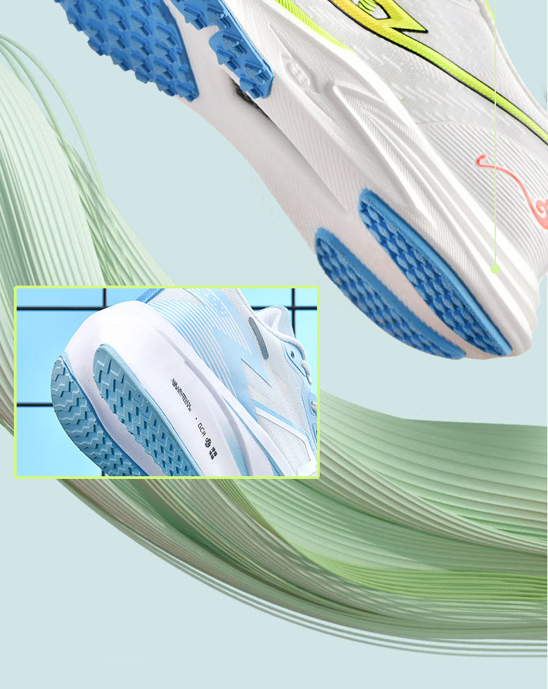 Summer Professional Marathon Soft Sole Mesh Breathable Sports Shoes Thin Running Shoes Men's Racing Long Distance Sports Shoes